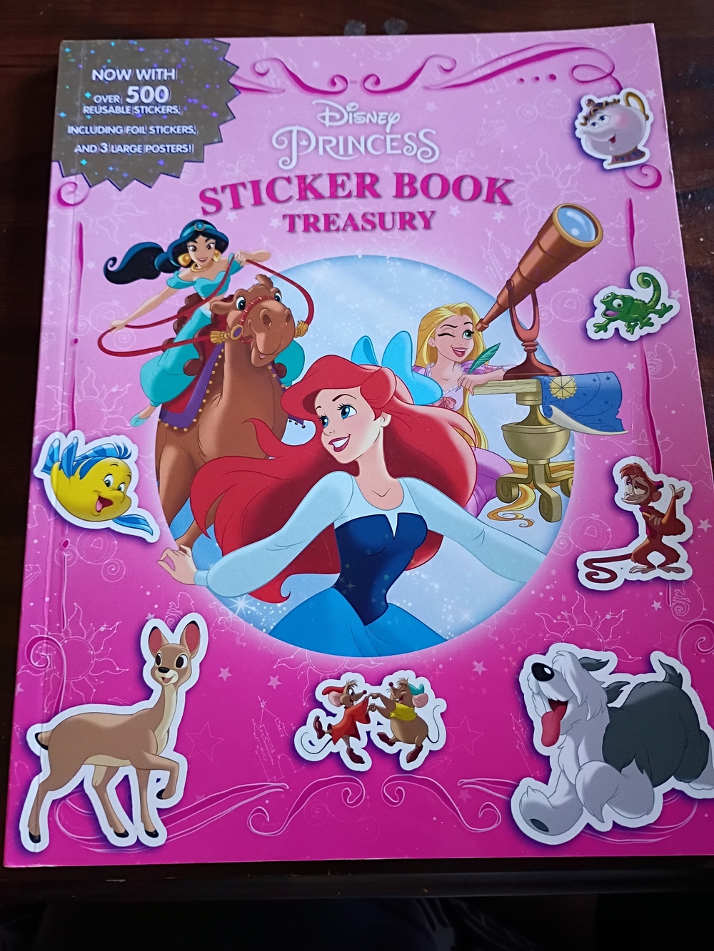 Large Disney Princess Sticker Book Treasury - Pink & Blue